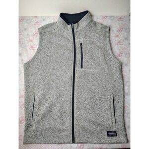 Fish Hippie Banyan Fleece Vest Full Zip– Gray Size L